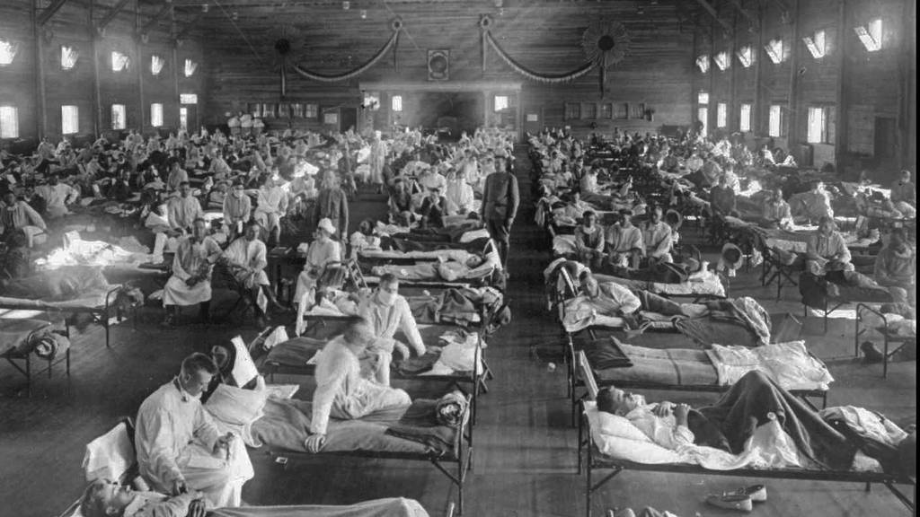 Bei der Spanischen Grippe starben weltweilt über 50 Millionen Menschen.