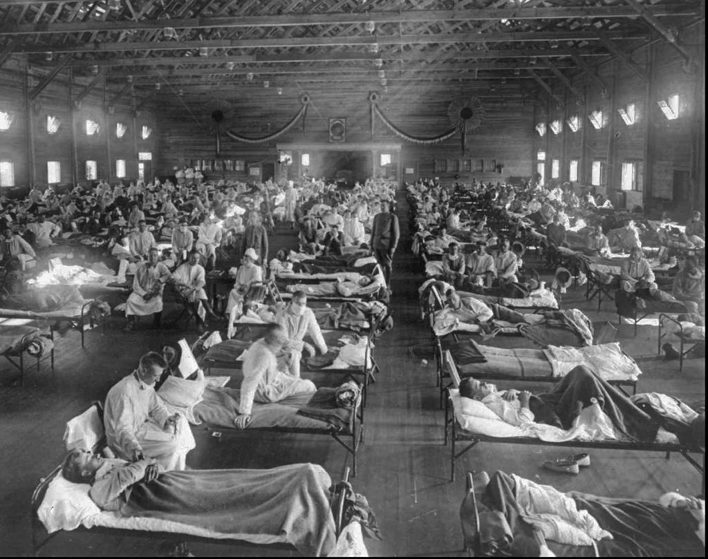Bei der Spanischen Grippe starben weltweilt über 50 Millionen Menschen.