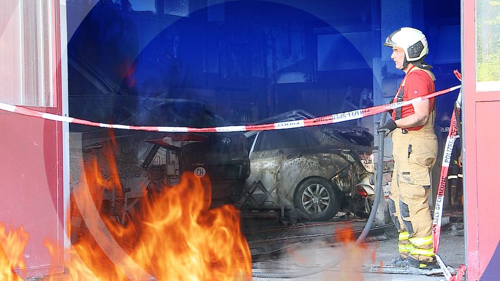 Brand in Spritzwerk