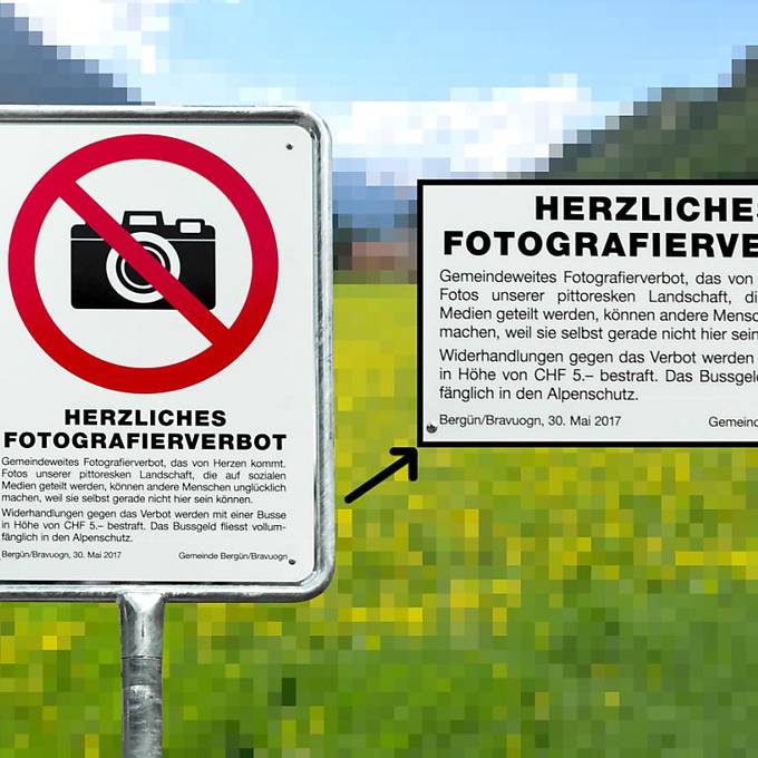 Bergün führt «herzliches» Fotoverbot ein