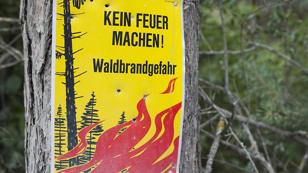 Der Kanton Wallis erlässt im Zuge der gegenwärtigen Hitzewelle zum zweiten Mal in diesem Sommer ein allgemeines Feuerverbot. (Archivbild)