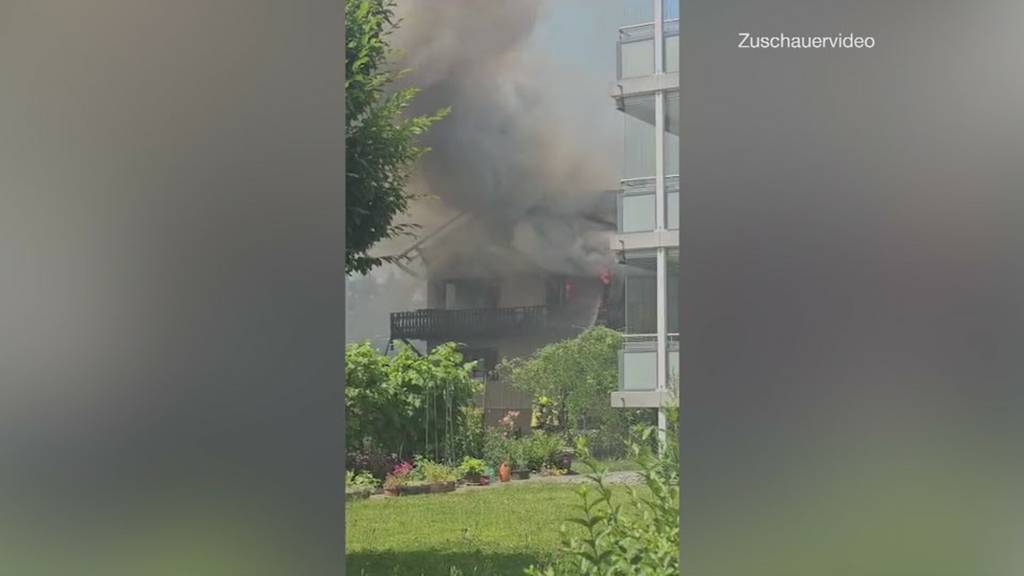 Wohnhausbrand in Emmenbrücke – drei Verletzte