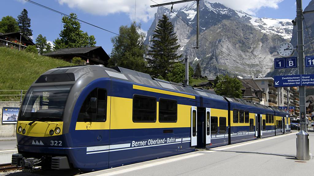 Ein Zug der Jungfraubahn in Grindelwald (Archivbild).