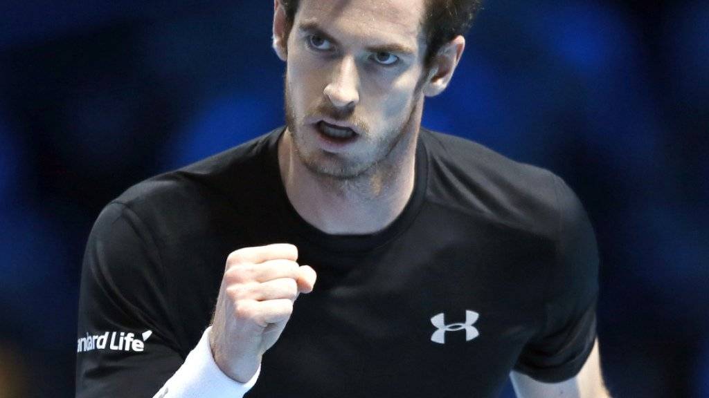 Gelungener Einstand auf heimischem Boden: Andy Murray gewann sein Auftaktspiel in London gegen David Ferrer