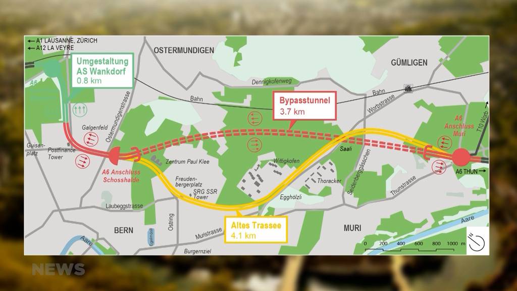 Bern soll eine unterirdische Autobahn bekommen