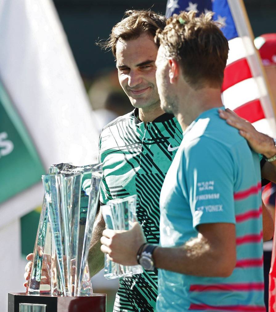 «Er lacht. Er ist ein Arschloch.» Stan Wawrinka nach seiner Niederlage gegen Roger Federer. © Keystone
