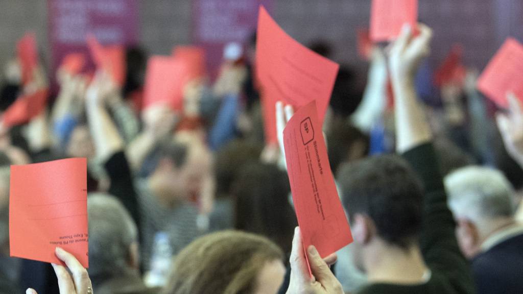 Die SP-Delegierten markieren in Biel BE den Auftakt für den Wahlkampf zu den  Wahlen 2023. (Archivbild)