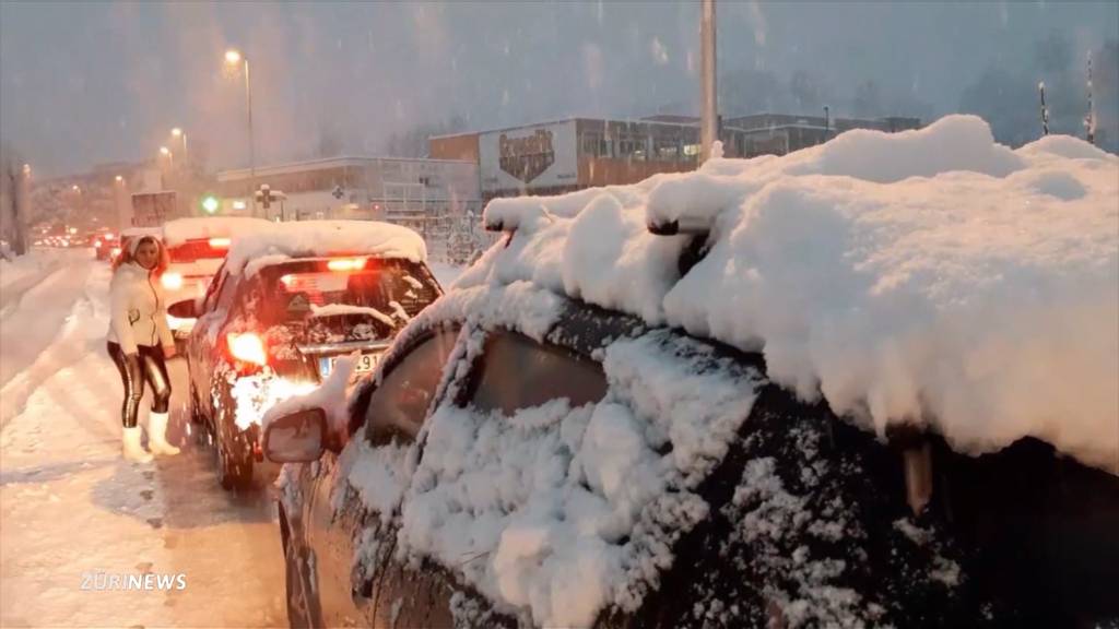 Schnee-Chaos im Tessin