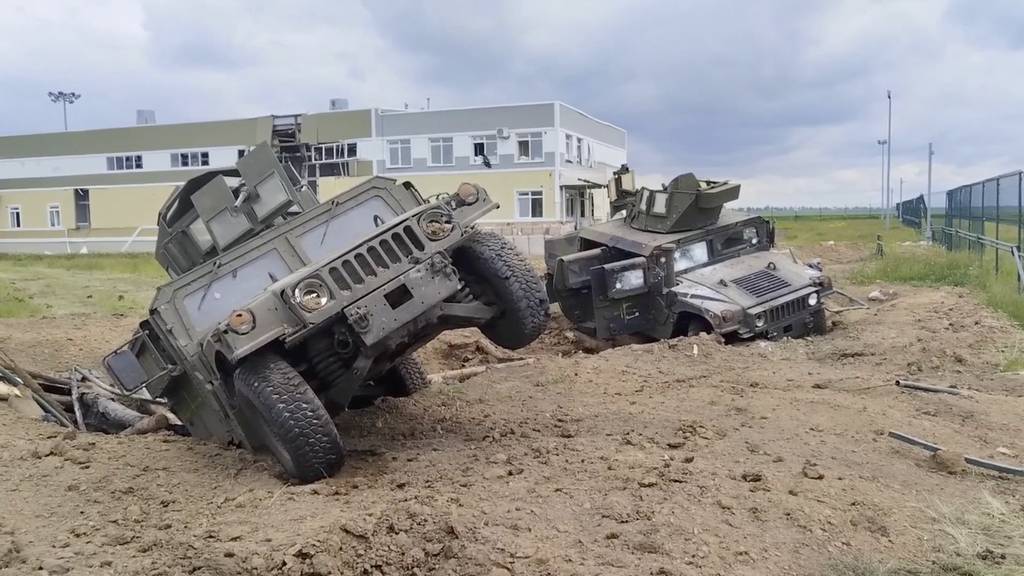 US-Militärfahrzeuge «MRAP» bei Kämpfen in Belgorod zerstört