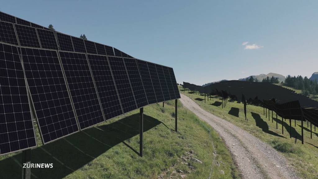 Axpo baut erste alpine Solaranlage im Kanton Schwyz