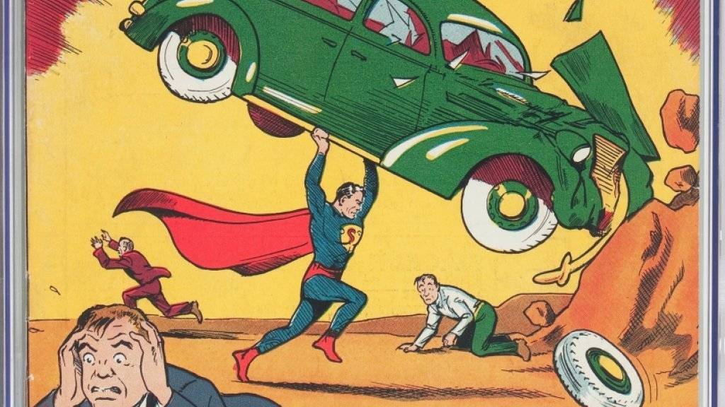 Ein Titelblatt im Wert von fast einer Million Dollar: Das erste Superman-Cover der Comic-Geschichte wurde in Dallas versteigert.