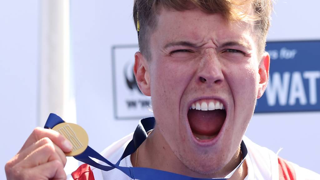 Erlösung nach dem Tiefpunkt Anfang Jahr: Andri Struzina mit der Goldmedaille im Leichtgewichts-Einer