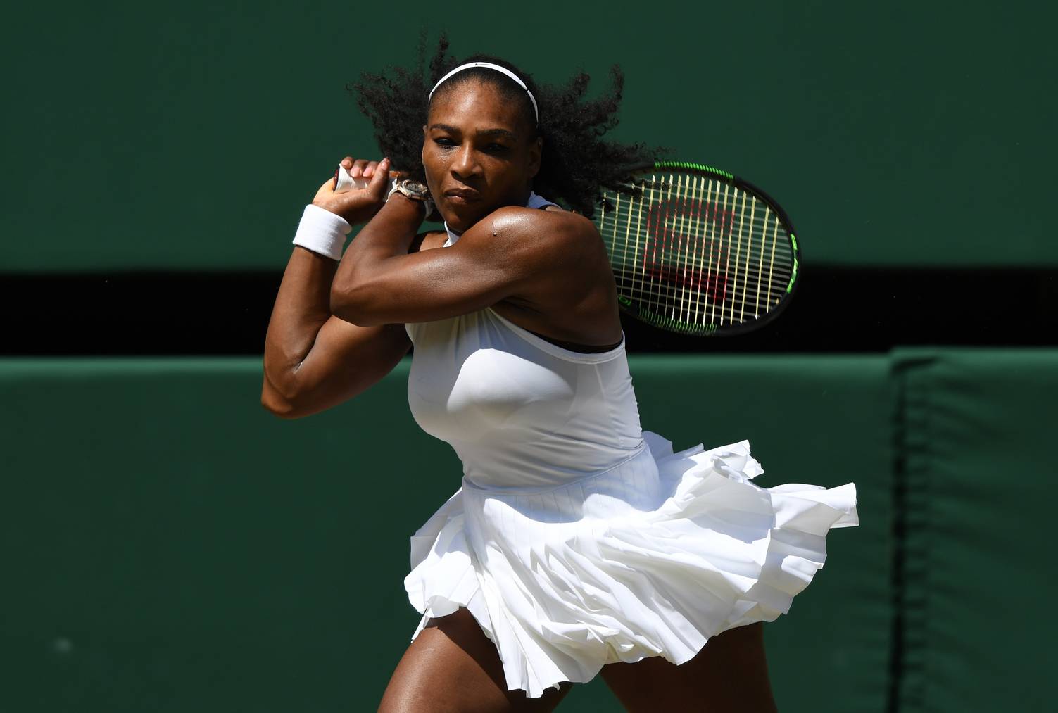 In Wimbledon auch brav in Weiss: Serena Williams.