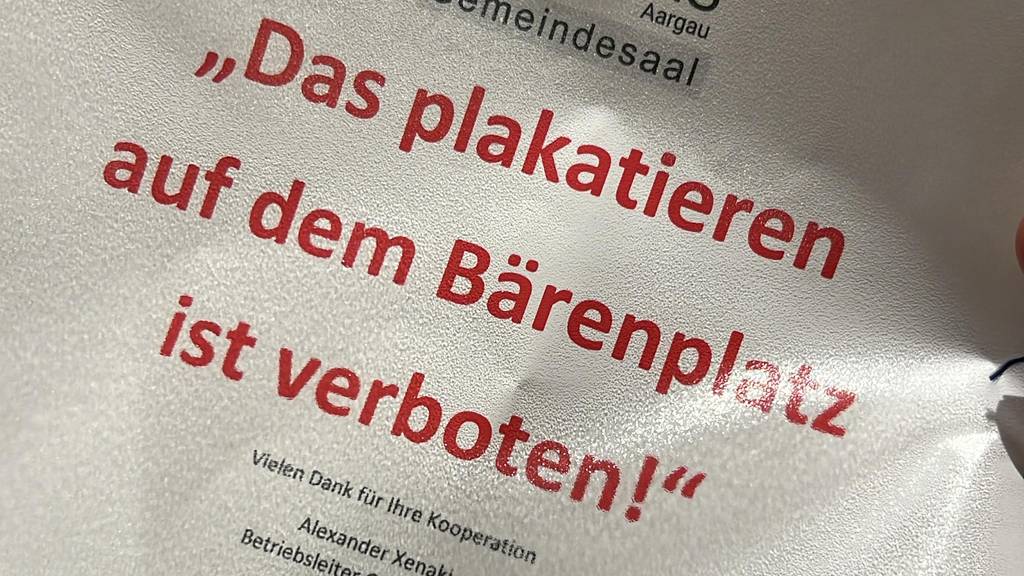 Eskalation in Buchs: SVP-Plakat auf dem Bärenplatz sorgt für Konflikt