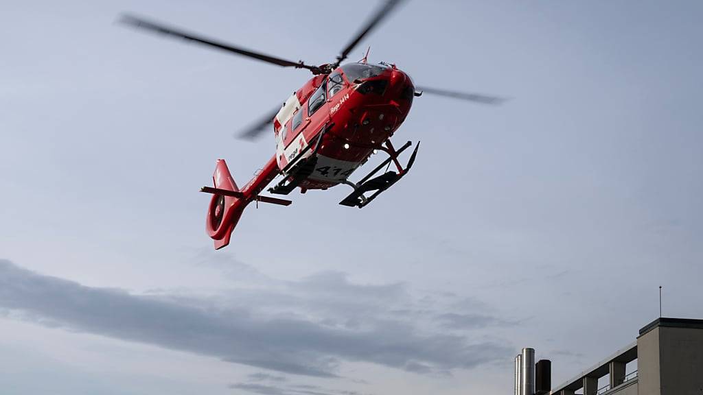 Ein Rettungshelikopter flog die verletzte Frau in eine Spital. (Archivbild)