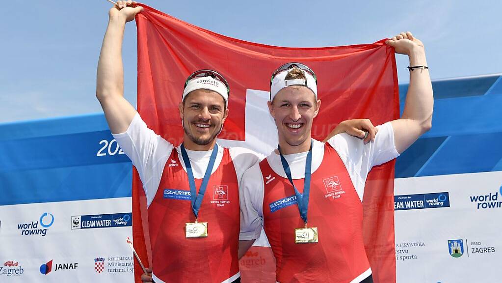 Die Schweizer Ruderer Roman Röösli und Andrin Gulich sind Europameister im Doppelzweier