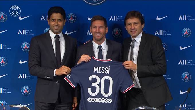 PSG präsentiert Superstar Messi
