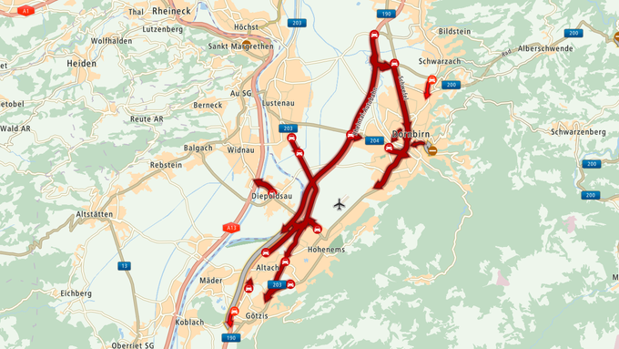 Umgekippter LKW sorgt für Strassen-Chaos