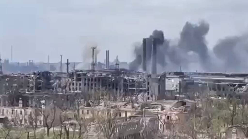 Stahlwerk Asowstal in Mariupol