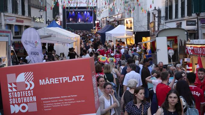 Organisatoren und Polizei zufrieden mit Premiere des Solothurner Stadtfestes