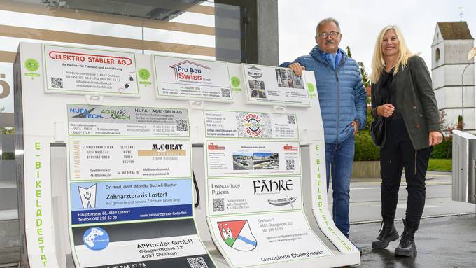 Gratis E-Bike aufladen in Obergösgen – Gemeinde installiert Ladestation