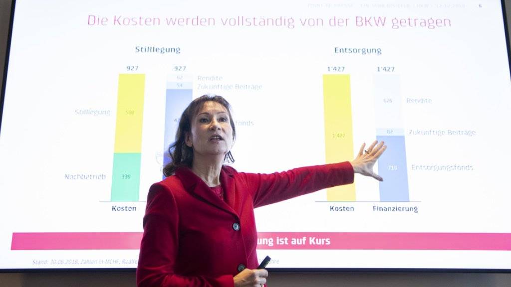 Sieht der Stilllegung des Atomkraftwerks Mühleberg zuversichtlich entgegen: BKW-Chefin Suzanne Thoma.