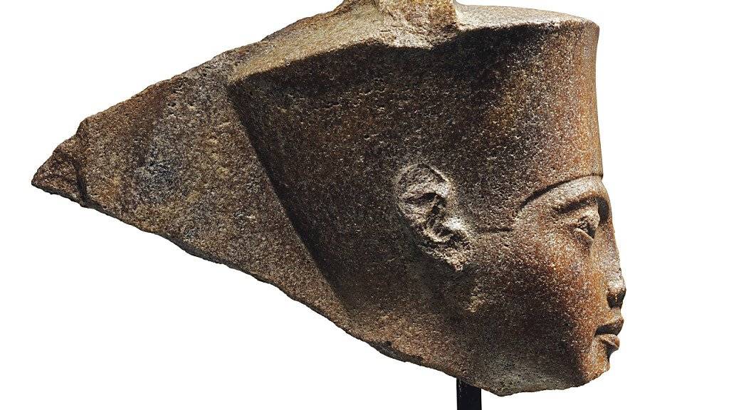 Die Steinskulptur, die den Kopf des ägyptischen Pharaos Tutanchamun abbildet, ist rund 3000 Jahre alt. (Archivbild)