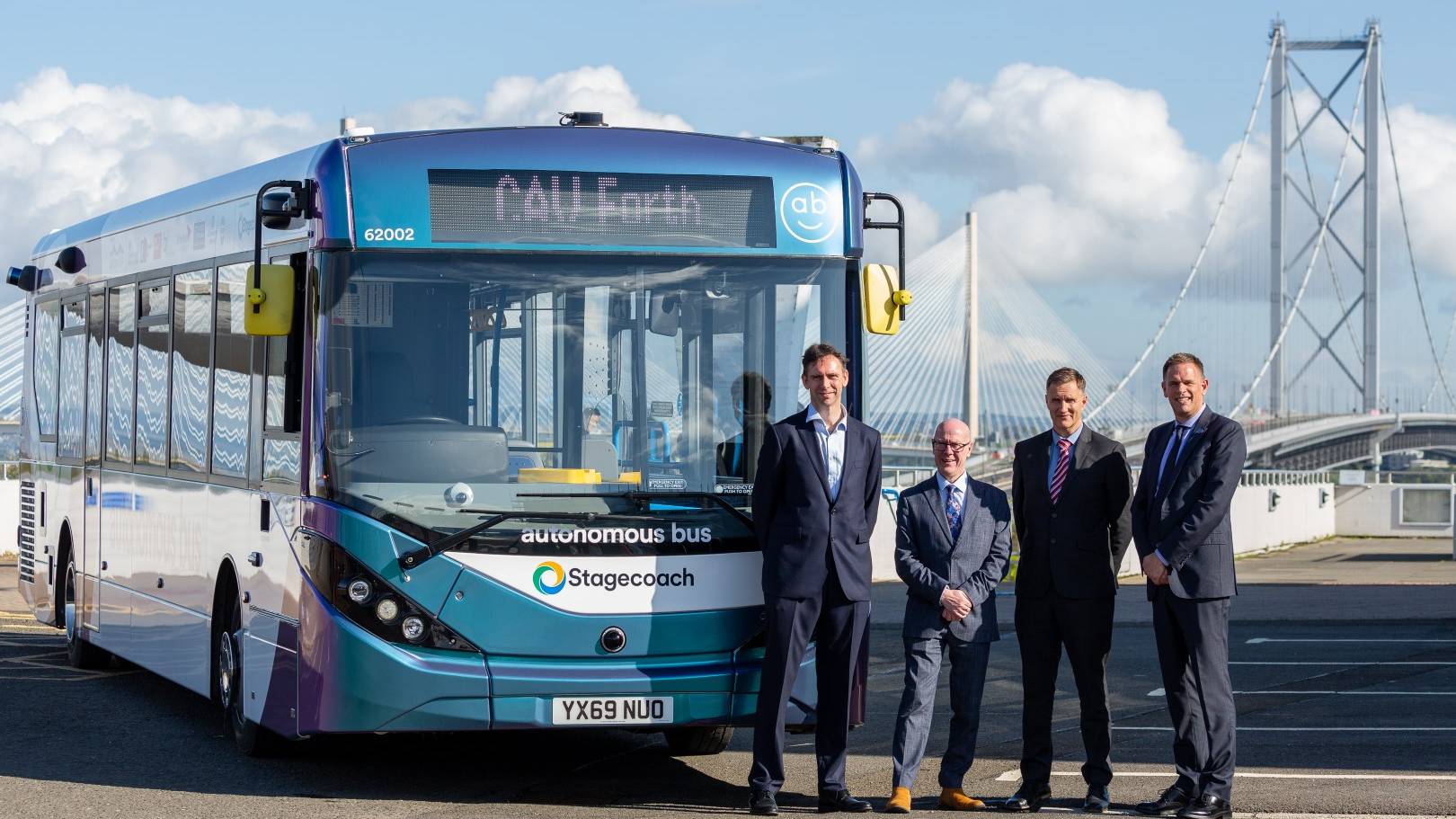 Der Bus der schottischen Firma Stagecoach bringt die Passagiere ohne Chauffeur ans Ziel. 