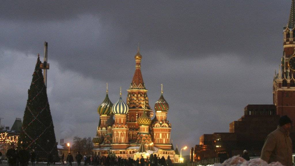 Die Krise nagt am Vermögen der reichen Russen. Der rote Platz in Moskau.