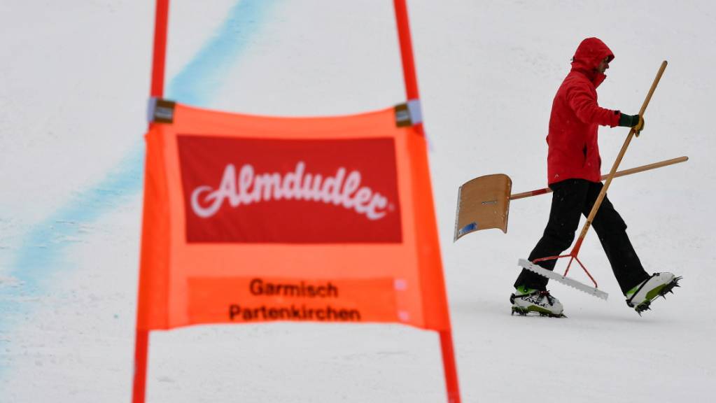 Kein Wetterglück in Garmisch: Auch das zweite Training für die am Samstag geplante Abfahrt musste gestrichen werden.