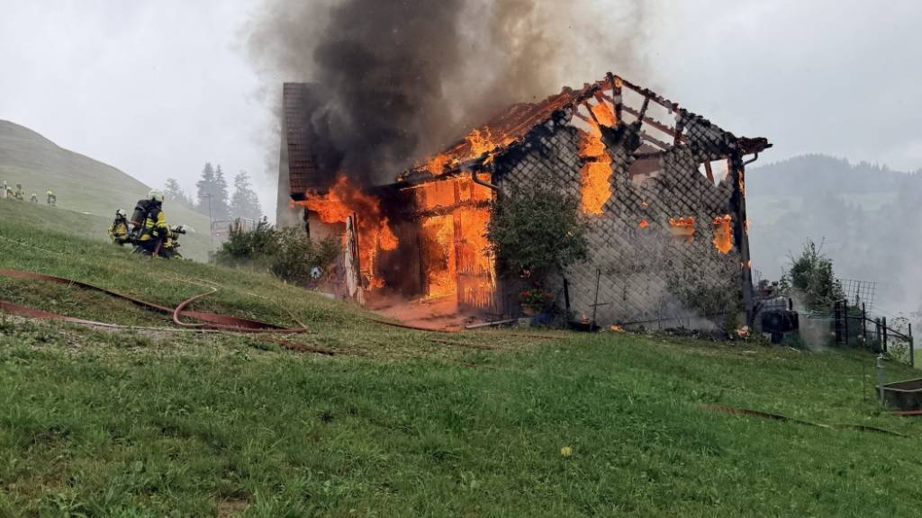 Haus in Schwellbrunn AR abgebrannt - Keine Verletzten