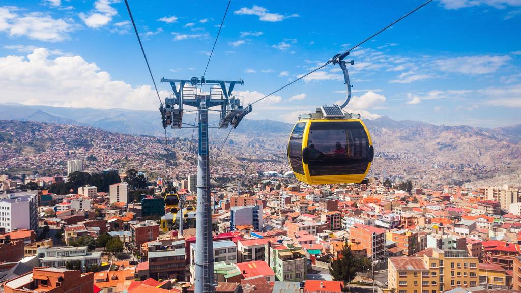 Die Seilbahn in La Paz (Bild: iStock)