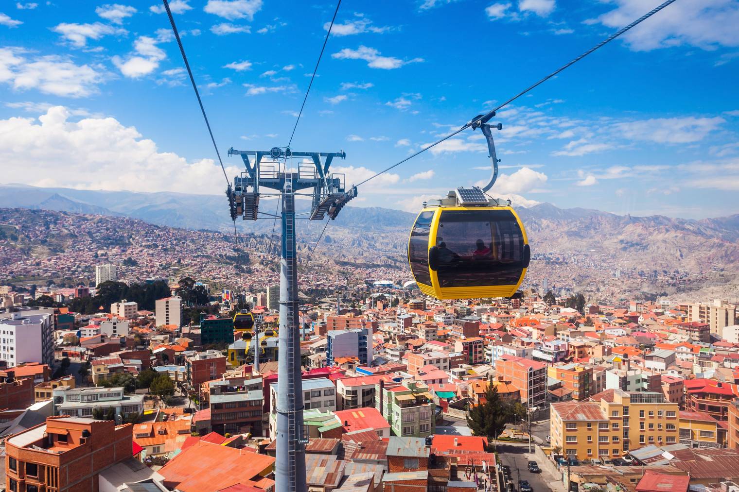 Die Seilbahn in La Paz (Bild: iStock)