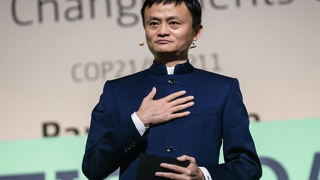 Alibaba-Chef Jack Ma beteiligt sich für 1,25 Milliarden Dollar an einem Essenslieferdienst. (Archivbild)