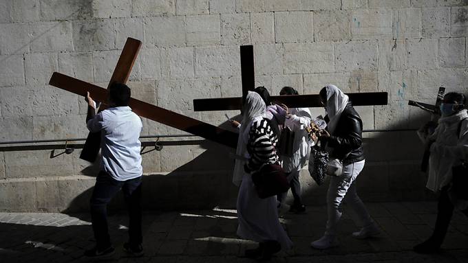 Christen erinnern an Kreuzweg Jesu in Jerusalem
