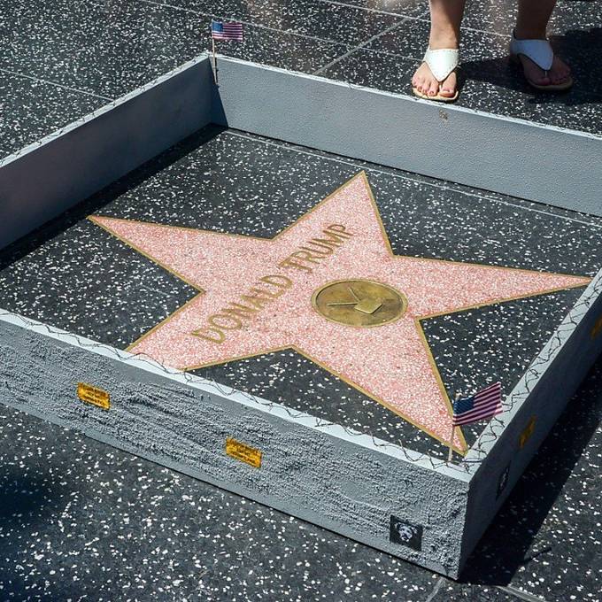 Trump bekommt seine Grenzmauer - um den Stern am Walk of Fame