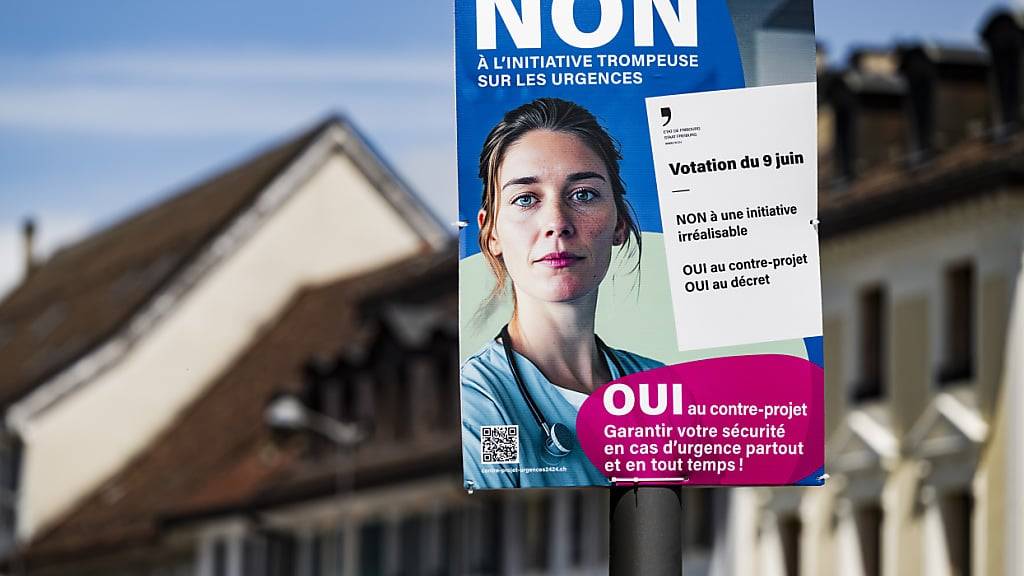 Das Freiburger Stimvolk hat die Spitalnotaufnahme-Initiative abgelehnt, aber dem Gegenvorschlag zugestimmt. (Archivbild)