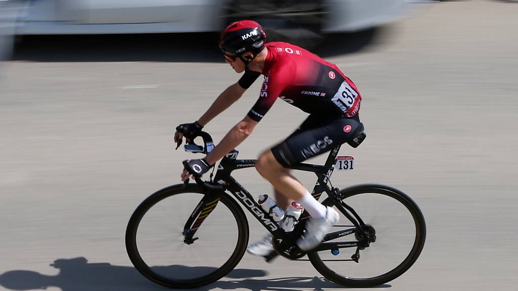 Keine einfachen Zeiten für den Radsport: Chris Froome an der UAE Tour, bevor diese wegen Fällen von Coronavirus abgebrochen wurde