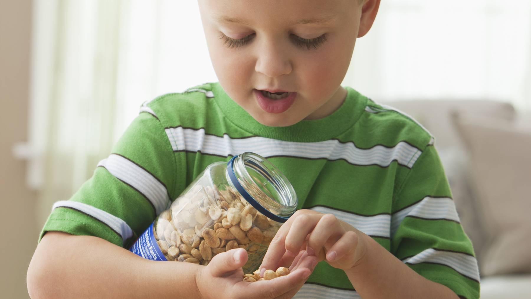 Erdnüsse werden oftmals von Kleinkindern verschluckt