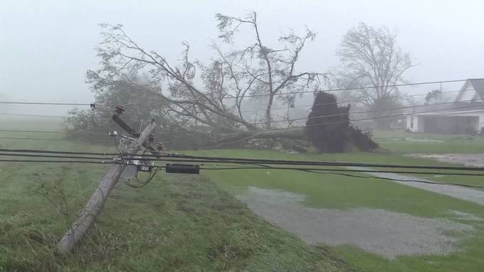 Stromausfälle, Sachschäden und ein Todesfall: Hurrikan «Ida» trifft US-Bundesstaat Louisiana
