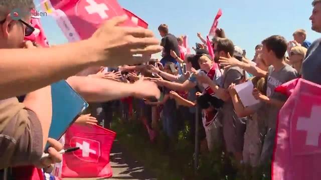 Ein würdiger Empfang für das Silber-Team