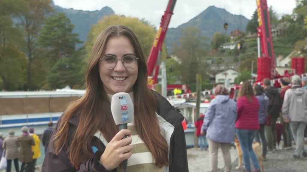 Spektakuläre Zügelaktion: Ankunft der «MS Schwyz» wird zum Volksfest