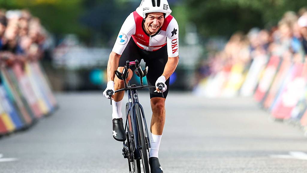 Stefan Bissegger vor knapp zwei Wochen an der EM