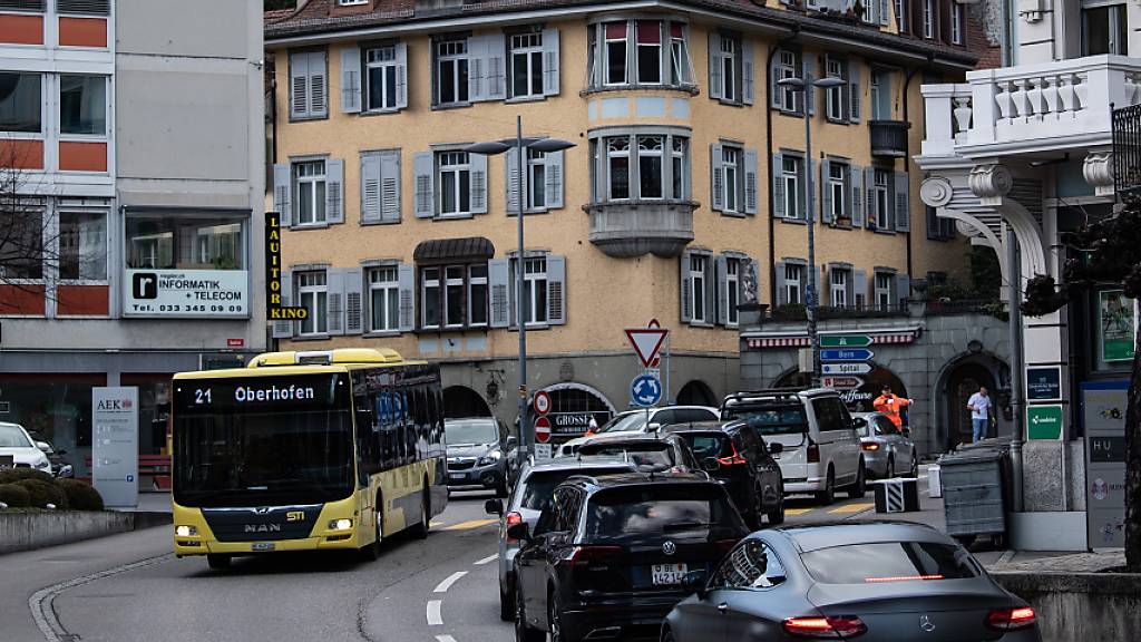 In einigen Jahren könnte eine neue Velobrücke die angespannte Verkehrssituation in Thun entschärfen.