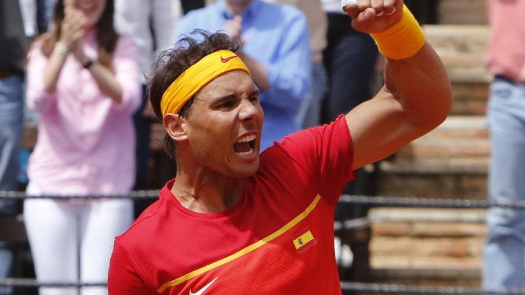 In alter Stärke zurück: Rafael Nadal spielt im Favis-Cup-Viertelfinal überragend