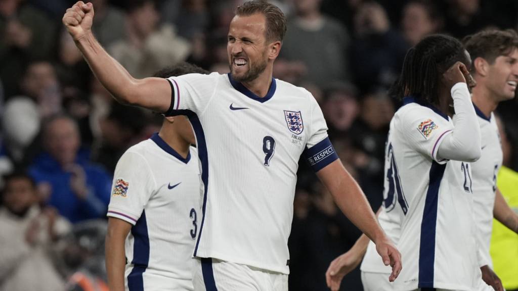 Englands Captain Harry Kane brilliert in seinem 100. Länderspiel