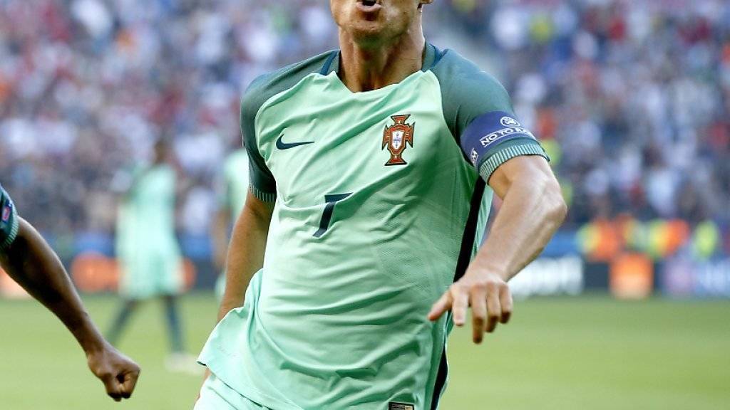 Mit zwei Toren rettet Cristiano Ronaldo Portugal gegen Ungarn (3:3) immerhin noch einen Punkt und damit die Qualifikation für die EM-Achtelfinals