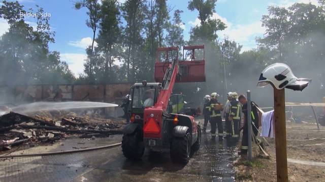 Brandserie zwischen Payerne und Avanches vor Klärung