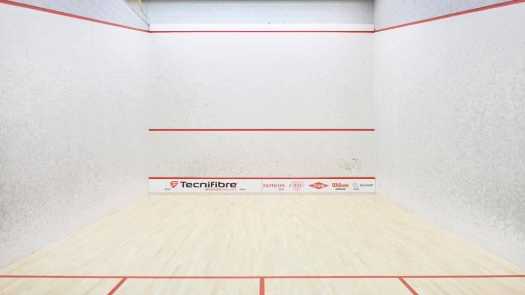 Auf diesem Feld wird im Squash um Medaillen gespielt