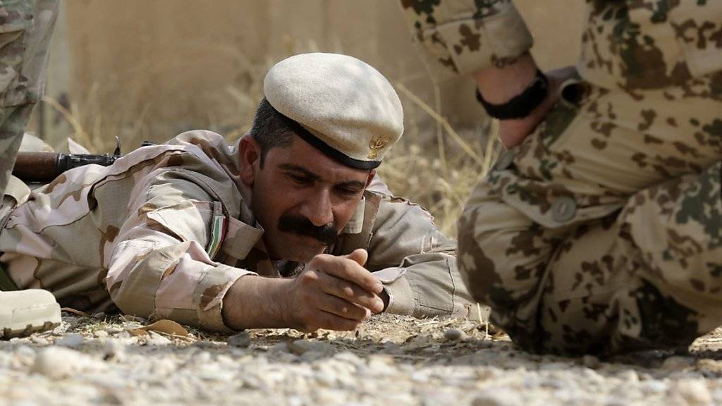 Peschmerga-Kämpfer trainieren im Irak, wie man Sprengfallen entschärft: Die unkonventionellen Sprengsätze fordern weltweit immer mehr Opfer. (Archivbild)